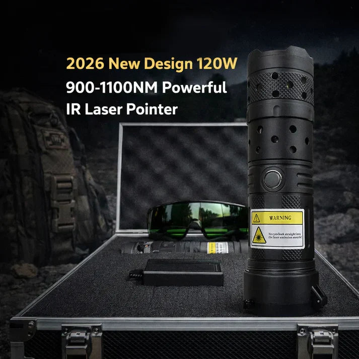 đ„2026 New Design 120W 900-1100NM Powerful IR Laser Pointer